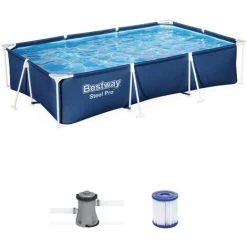 Bestway Piscine Tubulaire Leman Avec Filtre à Cartouche Et Pompe De Filtration. Piscine Hors Sol 3x2 M