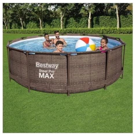 Piscine Hors-sol Tubulaire BESTWAY Steel Pro Max - 366x100cm - Épurateur à Cartouche De 2 006 L/H + Échelle – Image 2