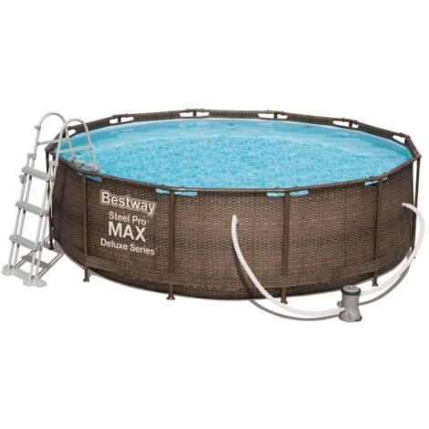 Piscine Hors-sol Tubulaire BESTWAY Steel Pro Max - 366x100cm - Épurateur à Cartouche De 2 006 L/H + Échelle – Image 4