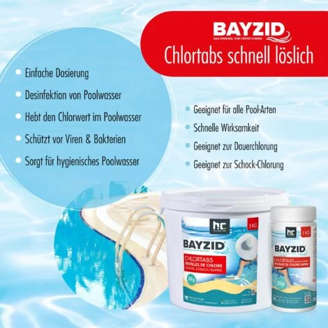 2 X 5 Kg Bayzid Pastilles De Chlore Choc (20g) – Image 2