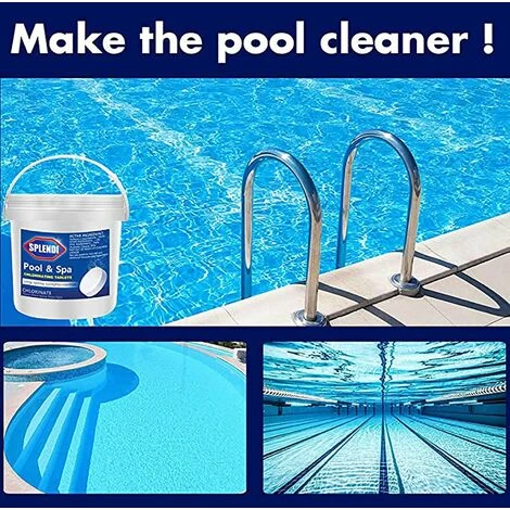 Tablette De Nettoyage Effervescente Multifonctionnelle De 300 Pièces/bouteille Pour La Tablette De Chloration De Piscine Pour Le Nettoyage De Piscine – Image 3