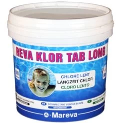 Désinfectant Longue Durée Reva-Klor Tab Long 2 MAREVA - 5kg En Galets De 500 G - 100180U