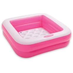 Piscine Gonflable Carrée Rose - Intex