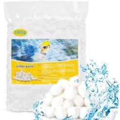 500g Balles Filtrantes,Boules De Filtre De Piscine,Réutilisables,Média Filtre à Fibres Peut Remplacer 25 Kg Sable Quartz Piscine Filtres à Sable Filtrage De L'eau,Utilisées Dans Les Piscines