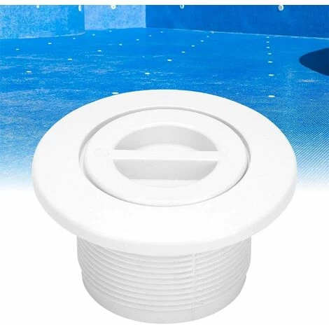 GP Bouchon De Remplacement De Piscine Accessoires De Piscine Aspiration D'eau Sortie D'égout Avec Couvercle Nettoyage Bouche égouttoir équipement D'aspiration D'eaux Usées De Piscine (blanc 1 Pièce) – Image 3