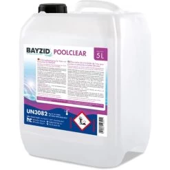 1 X 5 Litre BAYZID® Poolclear - Élimination De La Turbidité De L´eau Pour Piscines à Cartouches Et Balles Filtrantes