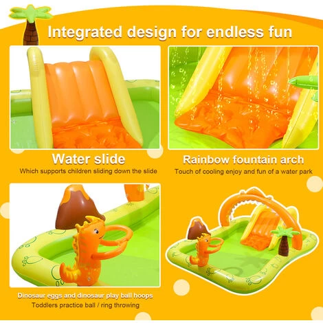 Aire De Jeux Jurassic Centre De Jeu Gonflable 246x193x110cm Pour 2 Ans Et Plus – Image 4