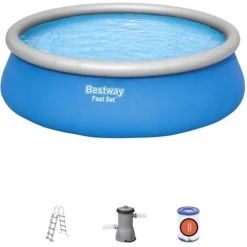BESTWAY Piscine Hors Sol Fast Set™ 457 X 122 Cm Avec Pompe