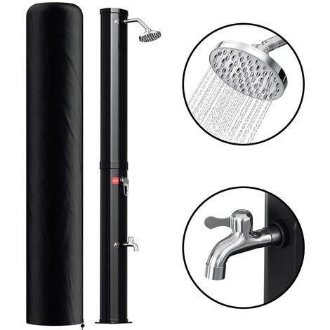 Randaco Douche Solaire Douche De Jardin Avec Pied Douche Extérieure Douche Solaire 35L (avec Couvercle De Protection)