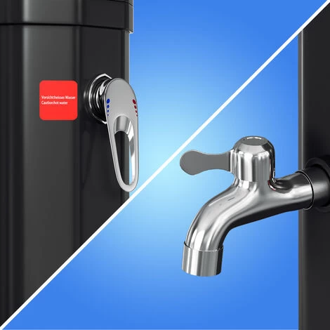 Randaco Douche Solaire Douche De Jardin Avec Pied Douche Extérieure Douche Solaire 35L (avec Couvercle De Protection) – Image 3