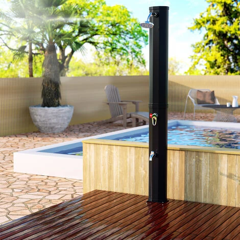 Randaco Douche Solaire Douche De Jardin Avec Pied Douche Extérieure Douche Solaire 35L (avec Couvercle De Protection) – Image 4