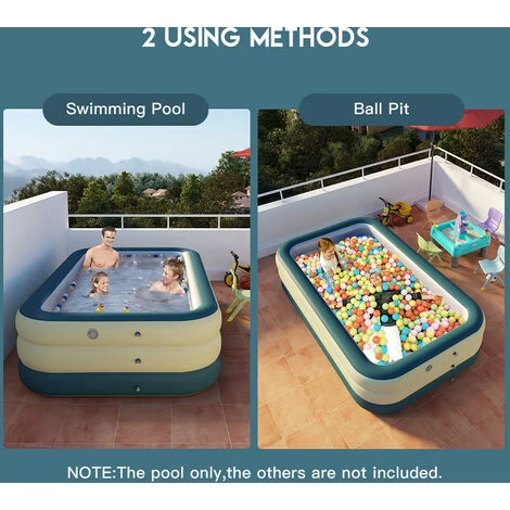 Piscine Gonflable Piscine Auto-gonflante Pour Jardin Extérieur (Island Green 1.8m) – Image 5