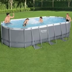 BESTWAY Piscine Hors Sol Power Steel™ Ovale 549 X 274 X 122 Cm