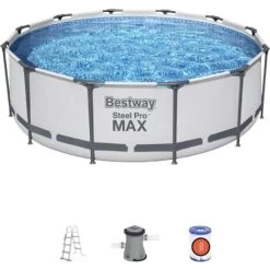 BESTWAY Piscine Hors Sol Ronde Steel Pro Maxâ„¢ 366 X 100 Cm