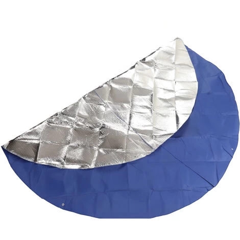 Couverture De Piscine Ronde étanche à La Poussière Isolation Thermique Numéro 4 Couverture De Piscine Gonflable Pour La Maison à L'extérieur 2.45x2.45m – Image 2